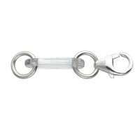 Kettenunterbrecher Bergkristall mit *925-er Silber-Karabiner